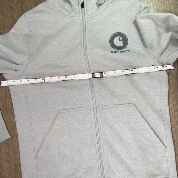 Carhartt Force Long Sleeve Sweatshirt Women’s Medium 8-10 Slightly Fitted Gray - Picture 12 of 14